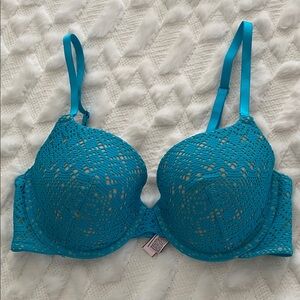 Victoria's Secret Blue Lace Bra